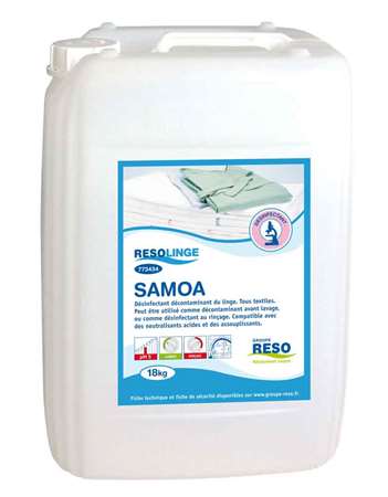 SAMOA désinfectant / décontaminant du linge    Bidon de 18kg