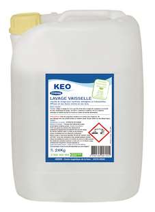 Nettoyant Lave Vaisselle liquide KEO pour machine Professionnelle et  Particulière - Bidon 24 kg SOURIRE DES SAVEURS, Cave Toulou